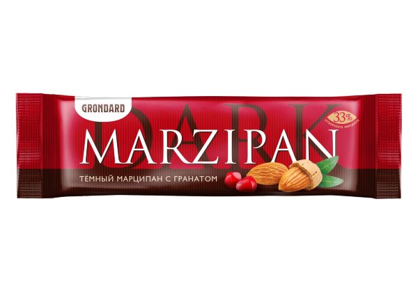 №1 TM Grondard     (10973) Батончики глазированные Марципановые ГРАНАТ, (24шт по 50г)       в Ленинск-кузнецком